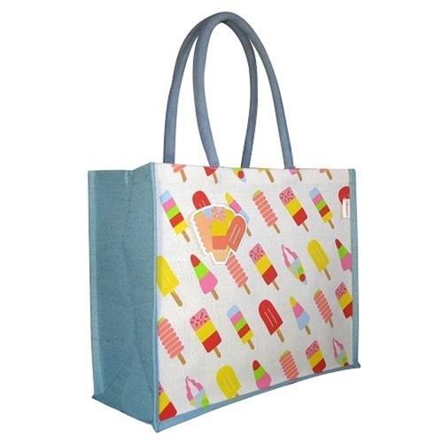 Printed Jute Shopping Bag