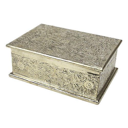 White Metal Jewelry Box