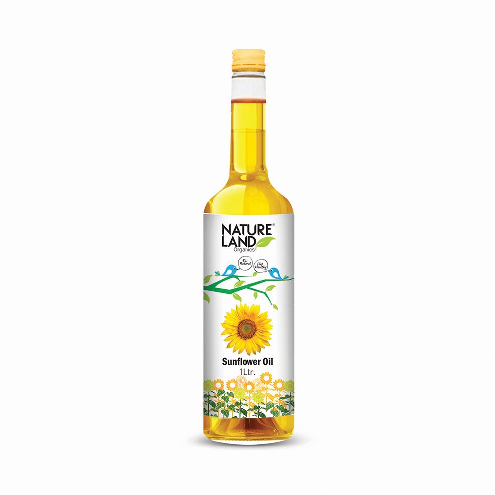 Nature Land Lowers cholesterol Virgin Sunflower Oil, Packaging Size: 1-5 L img