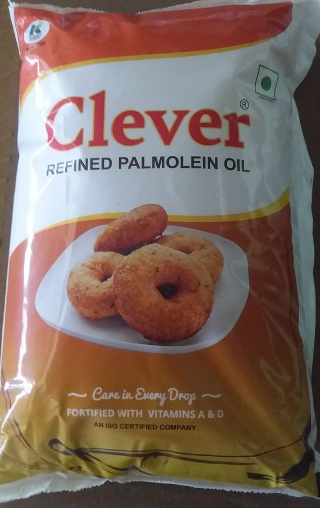 Clever Refined Palmolein Oil, Packaging Type: Pouched, Weight: 910 img