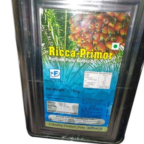 Mono Saturated 15 kg Refined Ricca Primor Palm Kernel Oil, Natural, Packaging Type: Tin