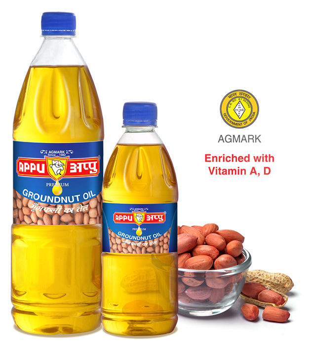 Appu Double Filtered Groundnut Oil, Packaging Size: 5 Liter img