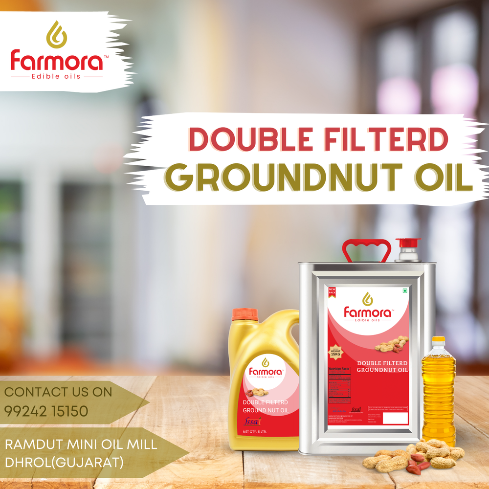 Double Filtered Groundnut Oil, 15 kg