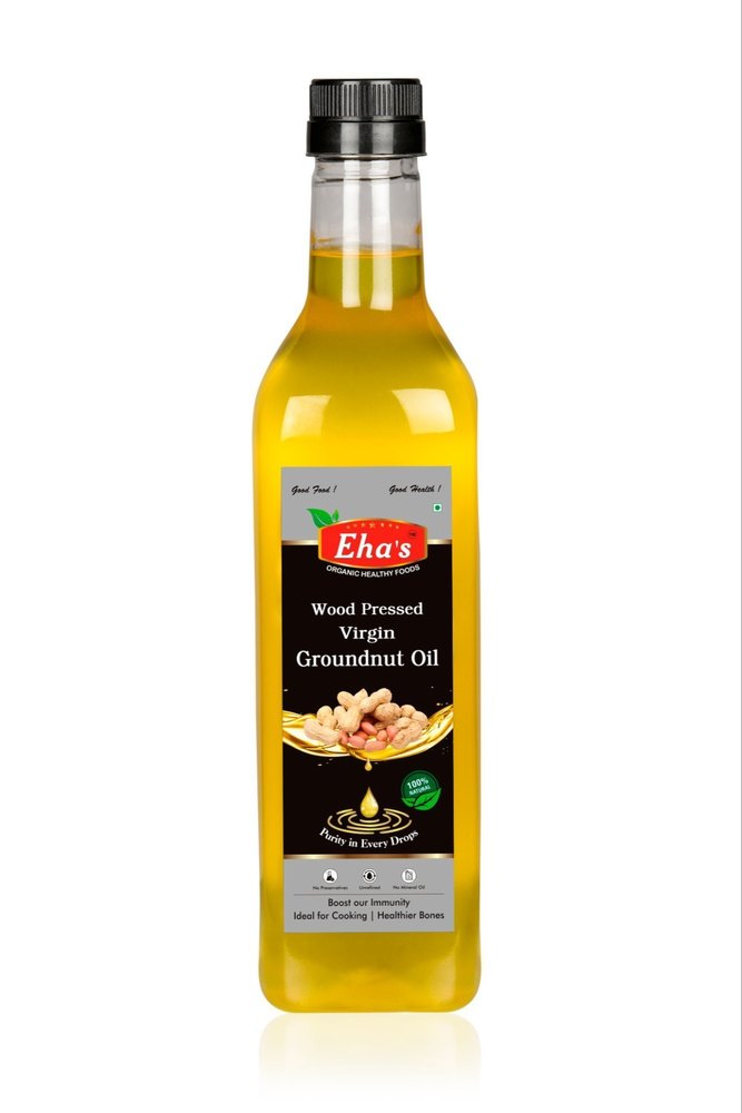 Wood Pressed Groundnut Oil, 1L img