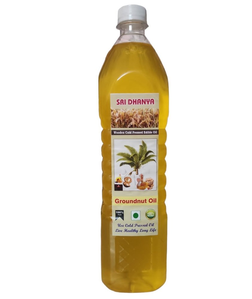 1L Wood Cold Pressed Groundnut Oil