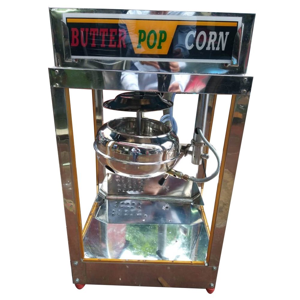 Ss Electric Popcorn Machine, 400.0 Grams Per Batch