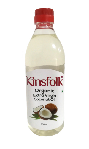 KINSFOLK Virgin Coconut Oil, 1 litre, Packaging Type: Plastic Container img