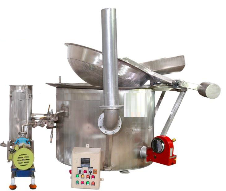 Chips Fryer Machine, Capacity: Upto 175 kg/hr img