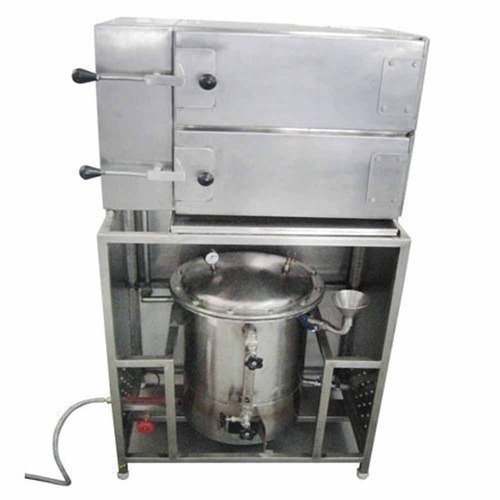 Stainless Steel Idly Box With Boiler, 4 Trays, Capacity: 120 Pcs