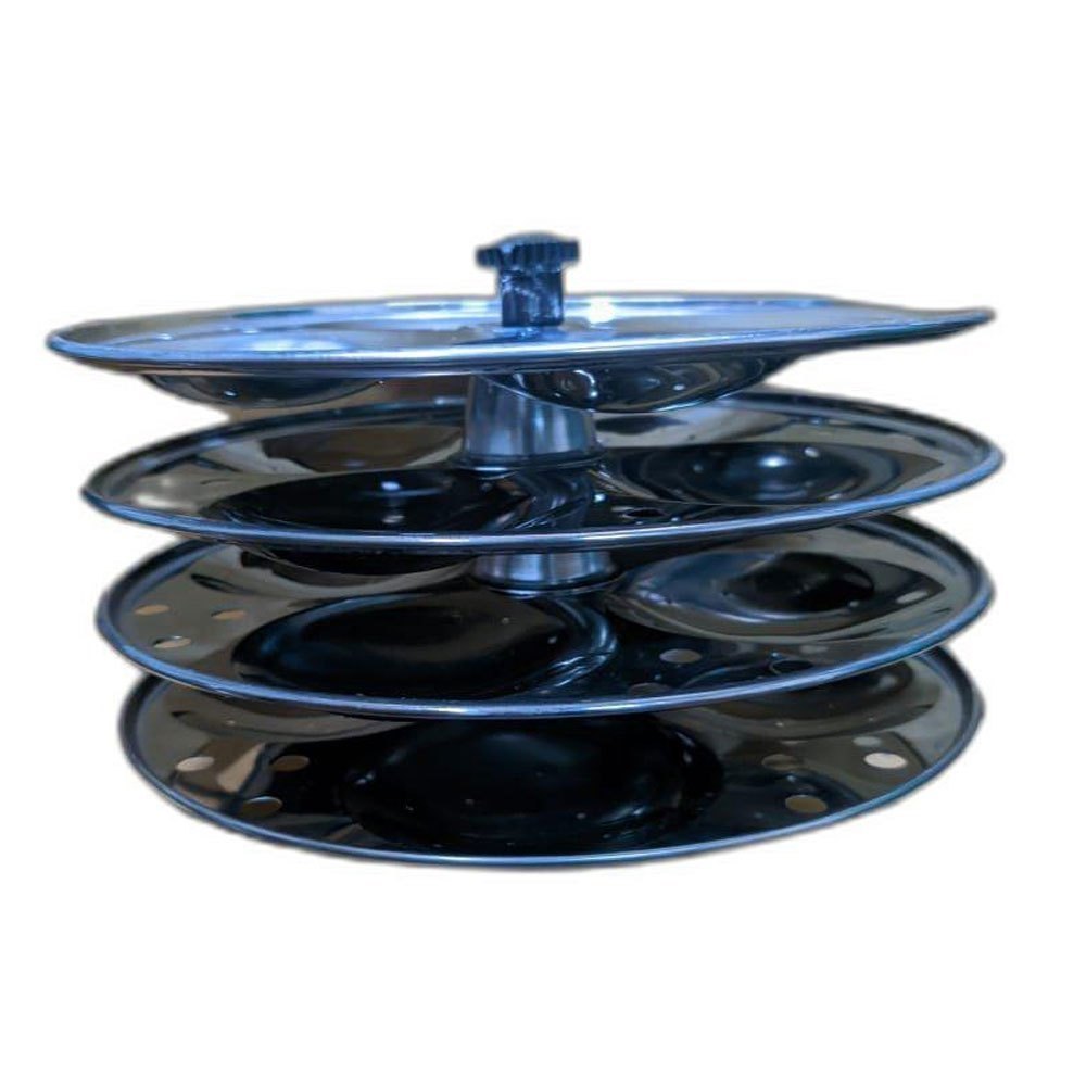 Manual Steel Idli Plate Stand, 4, Capacity: 16 Cavity