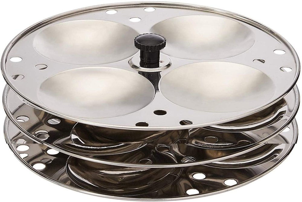 Manual Stainless Steel Idli Plate, For Home, 3