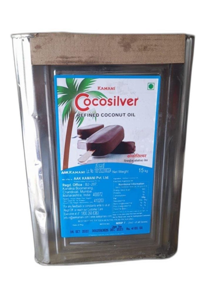 Mono Unsaturated Cold Pressed Kamani Cocosilver Refined Coconut Oil, For Cooking img