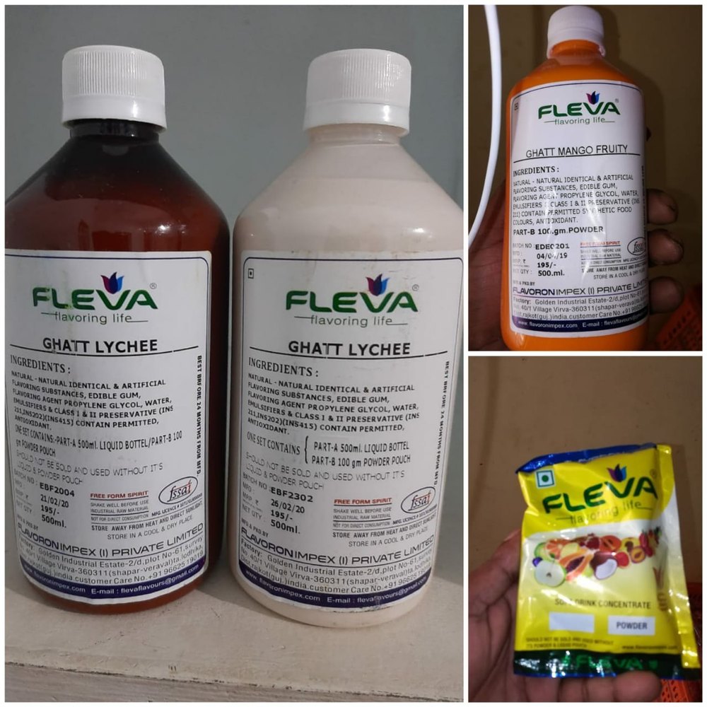 Fruit Juice Flavors ( Fleva Company), For Soft Drink, Liquid