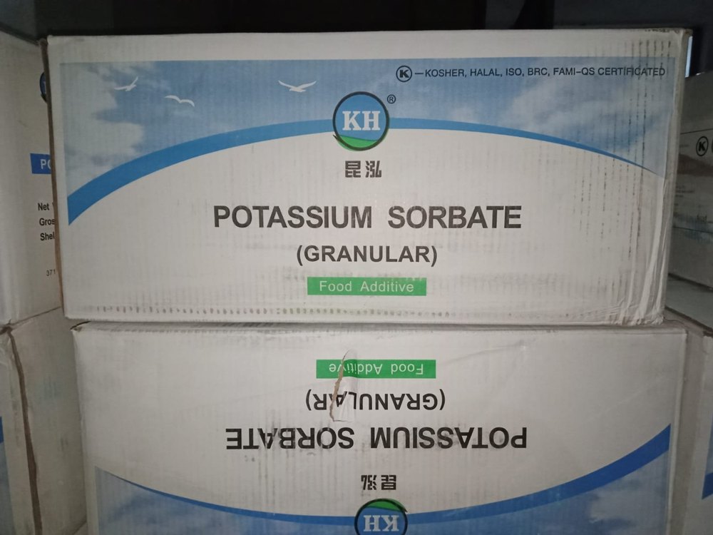 Potassium Sorbate, CAS Number: 24634-61-5, Chemical Formula: C6H7KO2