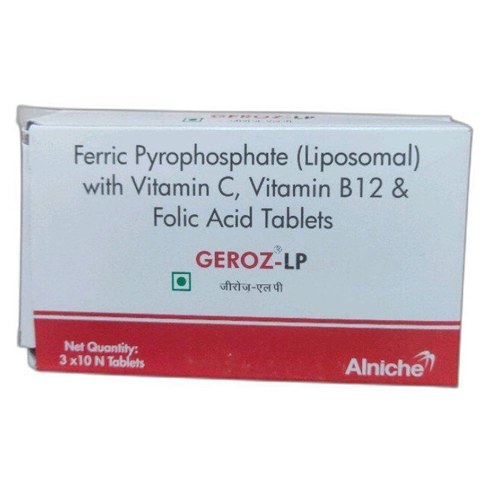 Geroz LP Ferric Pyrophosphate Folic Acid Tablets, 3 X 10