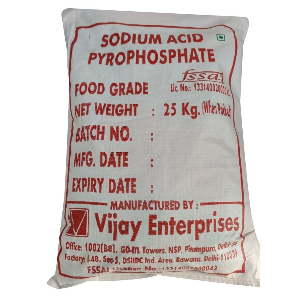 Sodium Acid Pyrophosphate, Pack Type: Polyethylene Lined Hdpe Bags, Pack Size: 25 Kg