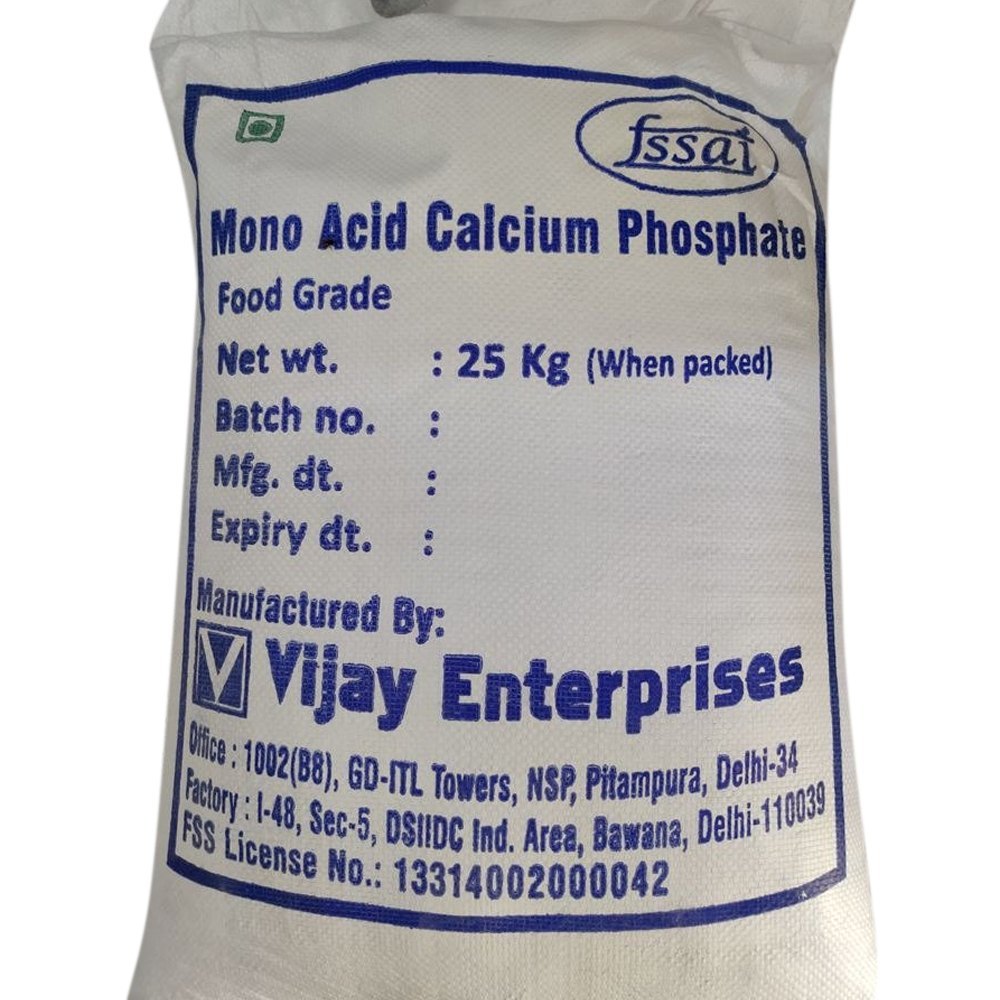 Vijay Enterprises Powder Mono Acid Calcium Phosphate, 25 kg, Packaging Type: Polyethylene Lined Hdpe Bags