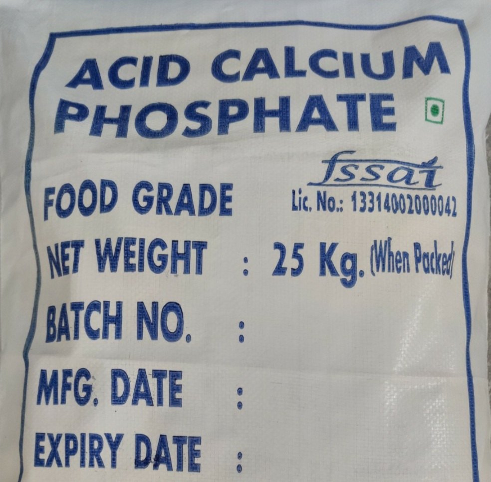 Mono Acid Calcium Phosphate, For Baking Powder Manufacturing, Grade: Food Grade