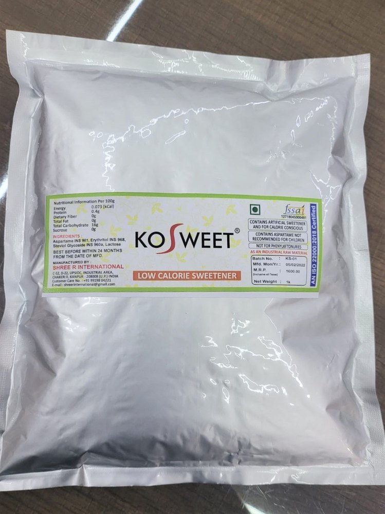 Artificial Sweeteners, Powder, Packaging Type: 1kg Pouch X 25 = 25kg