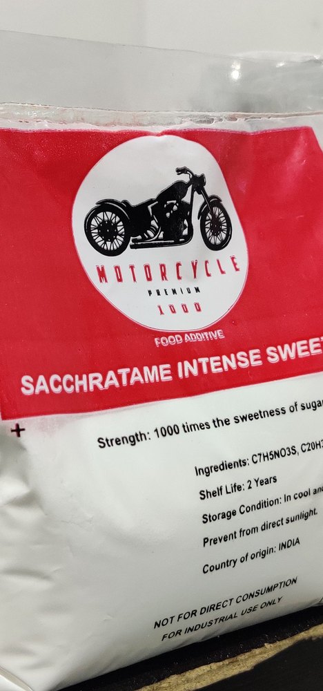 Motorcycle Insoluble Saccharin 1000, Packaging Size: 500 G, Grade: Food Grade