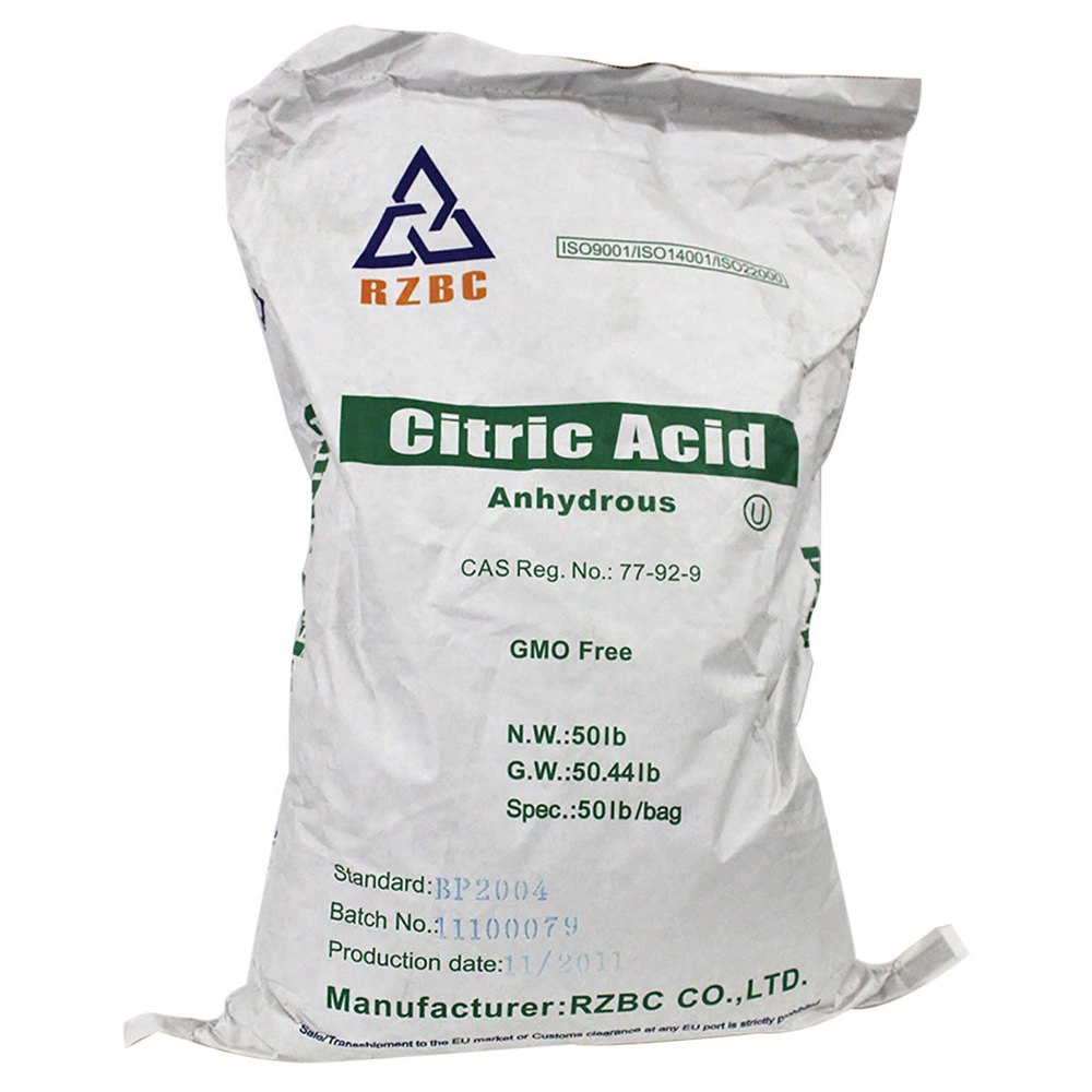 Citric Acid Anhydrous, Packaging Size: 25 kg, Packaging Type: PP Bags