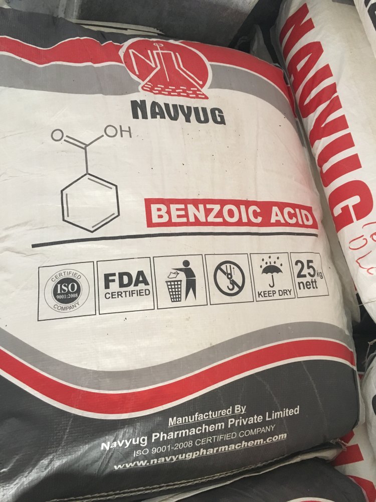 Benzoic Acid, Pack Size: 50 Kgs Bag