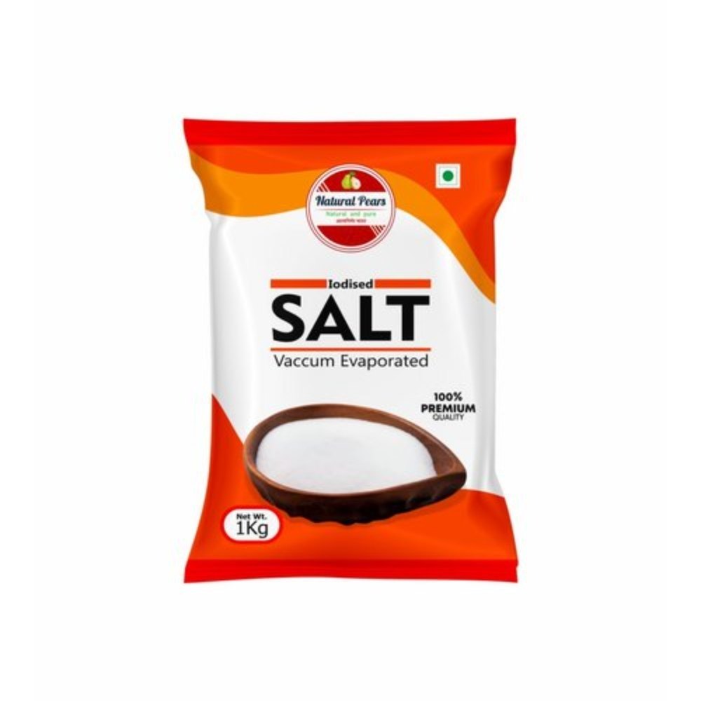 Natural Pears Pure White Iodized Salt Vacuum Evaporated, For Fooding, Packaging Size: 1kg