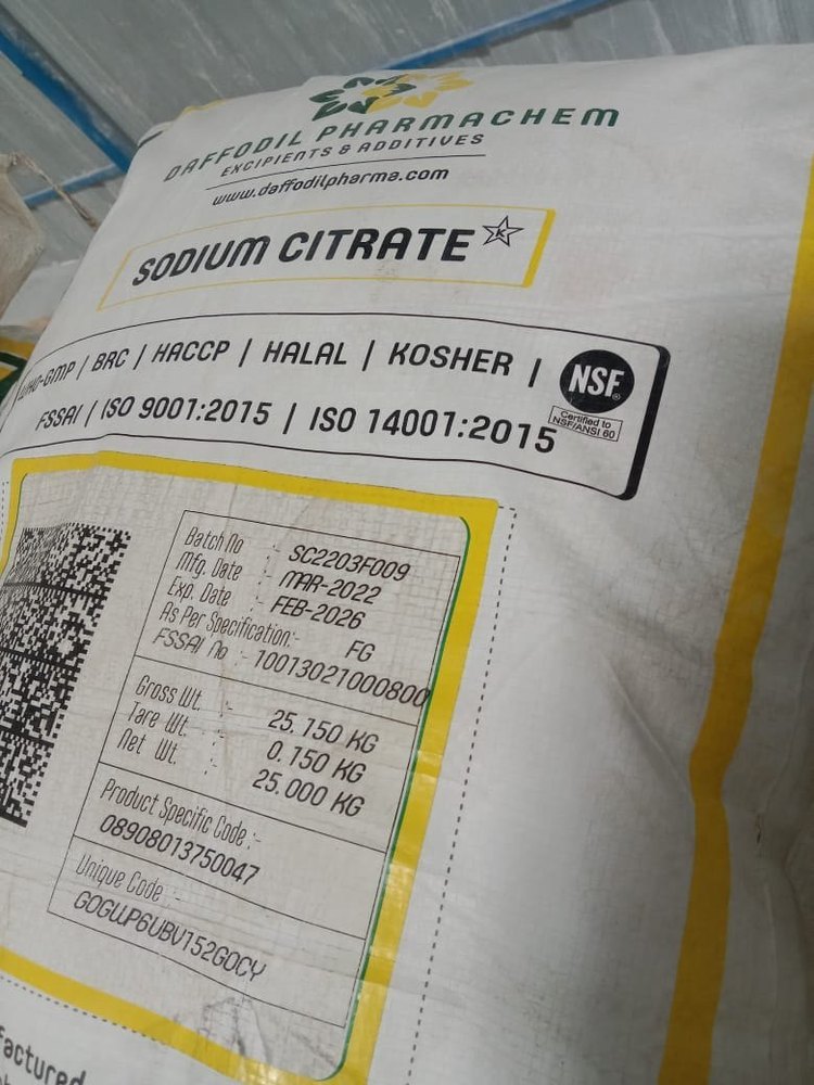 Daffodil Sodium Citrate Powder