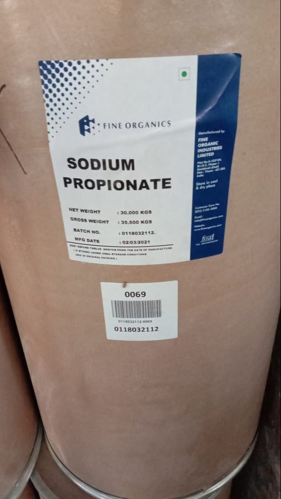 Sodium Propionate, Powder, Chemical Formula: C3h5nao2