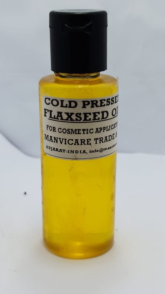 Liquid Cold Pressed Flaxseed Oil FOR COSMETIC APPLICATION, Packaging Size: 1l/5l/25l Pack