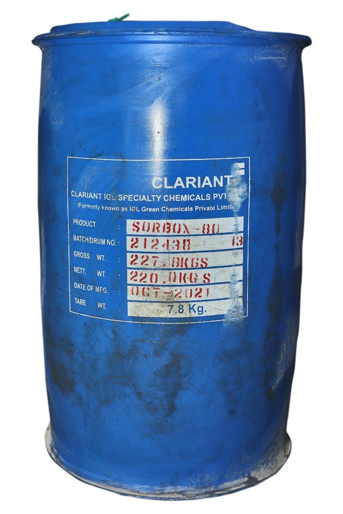 India Glycol Ltd / Clarinat Sorbox 80 / Polysorbate 80 / Tween 80, 220 Kgs Drum & 50 Kgs Jars