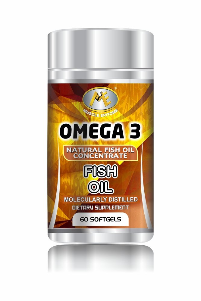 Muscle Epitome Omega 3 Fish Oil- 60 Softgels, Packaging Type: Plastic Bottle