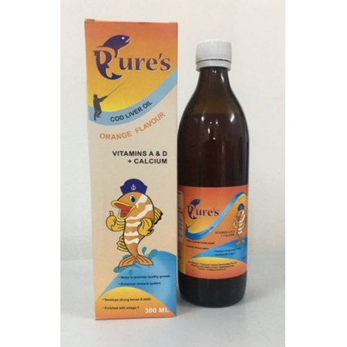 Pure\'s Cod Liver Oil, Packaging Type: Box, Packaging Size: 300 ml