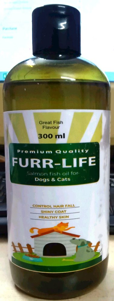 Dogue Pharma Omega 3, 6 & 9 Furr-Life Salmon Oil, Packaging Type: Plastic Bottle, Packaging Size: 300 ml img