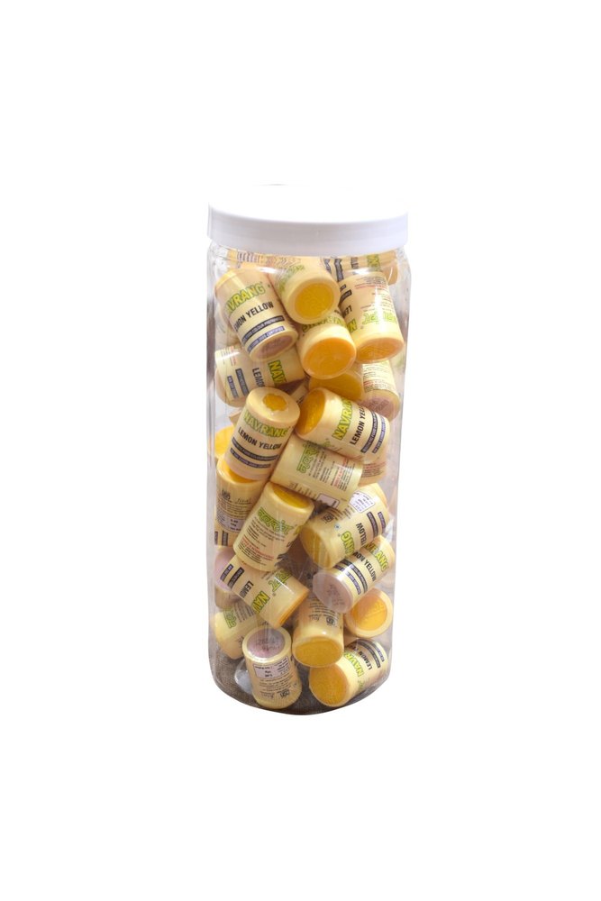 Navrang Lemon Yellow Synthetic Food Colour 10G Packing