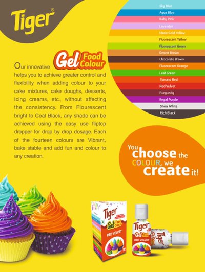 Tiger Gel Food Colour