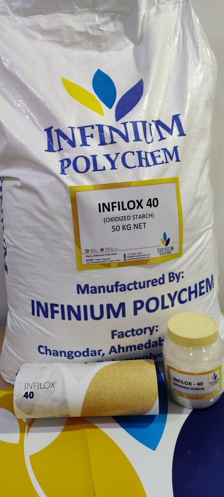 Powder Infilox 40 Oxidised Starch, For Paper Industry, Packaging Size: 50 Kg