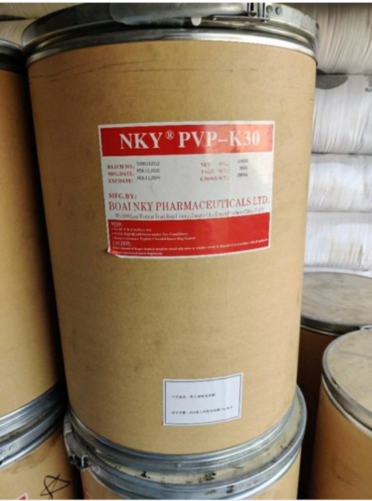 Powder Polyvinylpyrrolidone Pvp K 30, For Agriculture, Packaging Type: 25 kg Drums