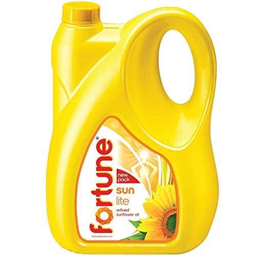 5 Kg Liquid Fortune Sunlite Refined Sunflower Oil, 5l, Packaging Type: Plastic Container, Packaging Size: 5 litre