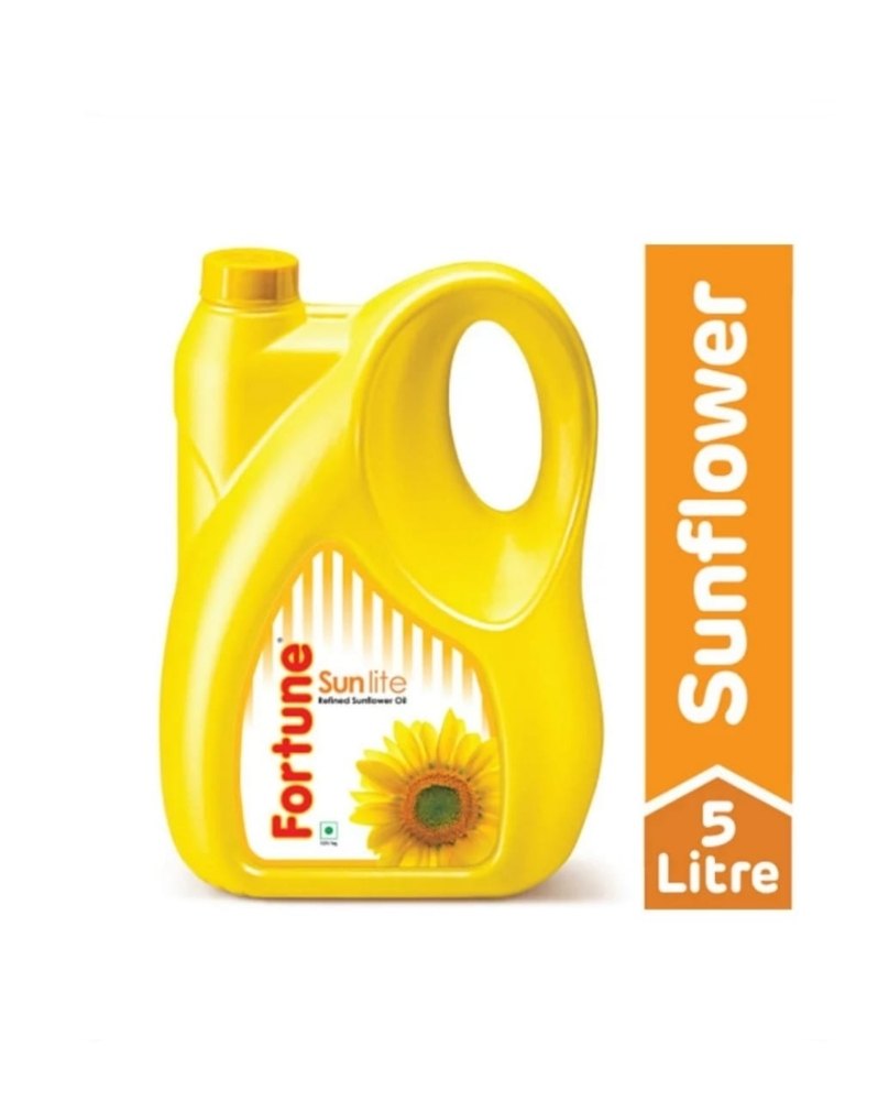 Fortune Sunlite Refined Sunflower Oil, 5 Lt, Packaging Type: Jar