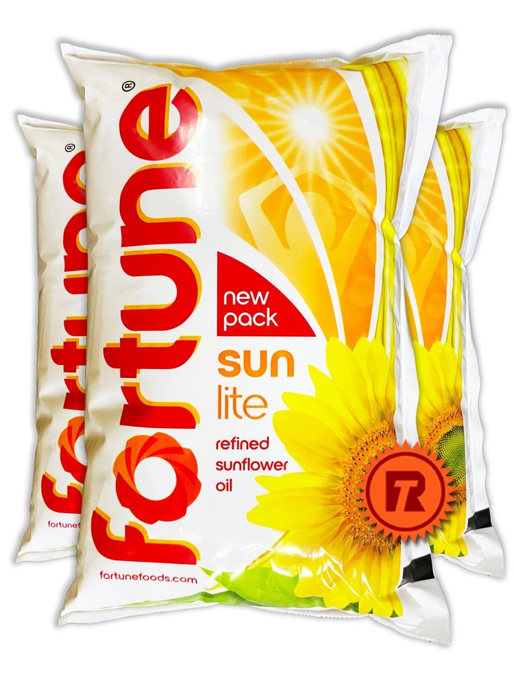 Refined Vitamin A Fortune Sunflower Oil, Packaging Type: Pouched, Packaging Size: 1 litre