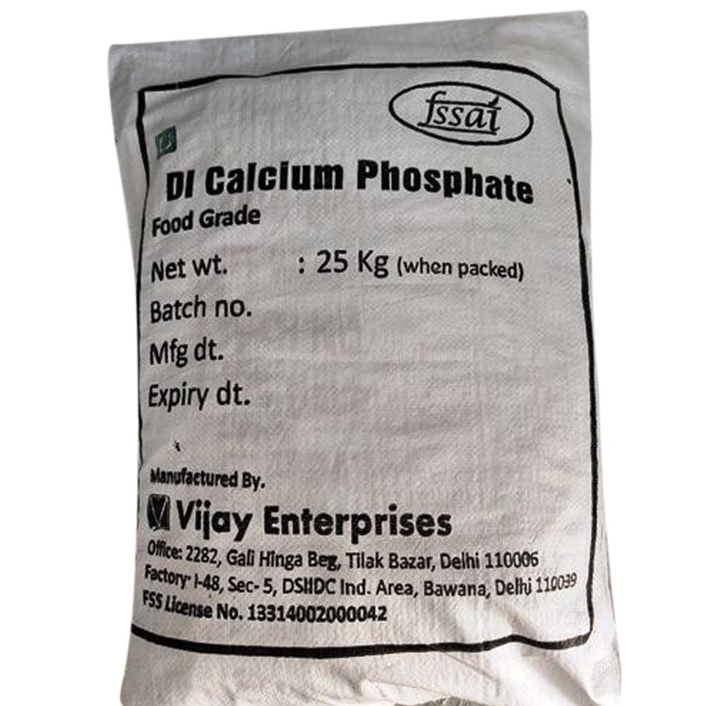 White Powder Di Calcium Phosphate Anhydrous, Grade: Food Grade, Packaging Size: 25 Kg