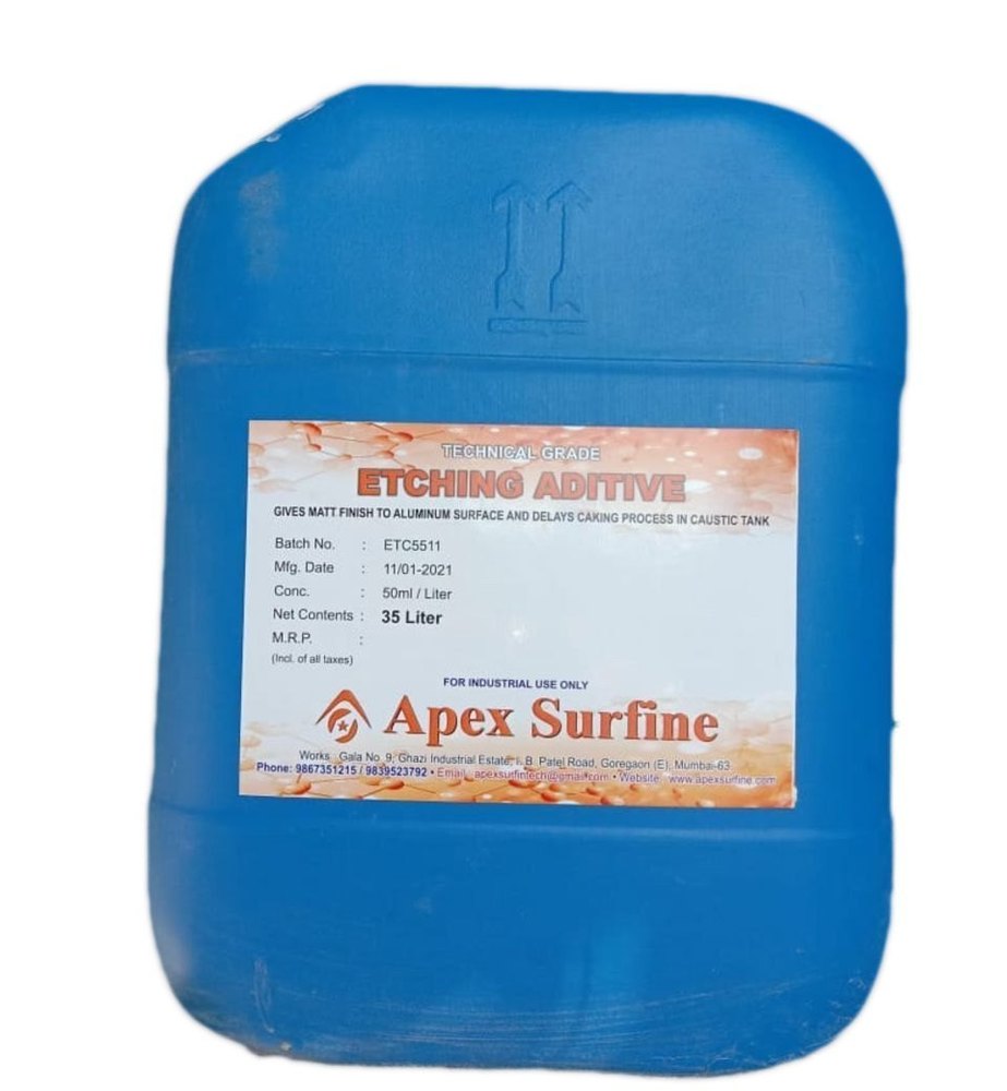 99.99% Liquid Etching Aditive Anodizing Chemical, Packaging Type: Carboy, Packaging Size: 35 L