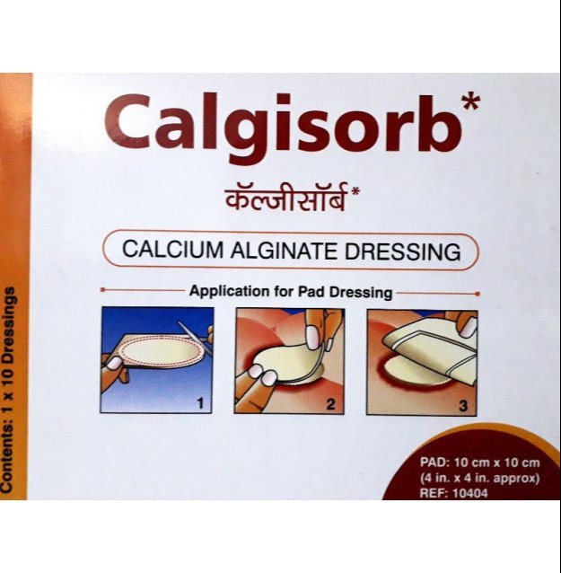 CALGISORB Calcium Alginate Dressing, For Personal And Clinical, Packaging Type: Packet