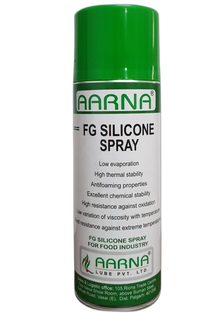 Aerosol Liquid FG SILICONE SPRAY (Food Grade), For Industrial, Packaging Type: Can