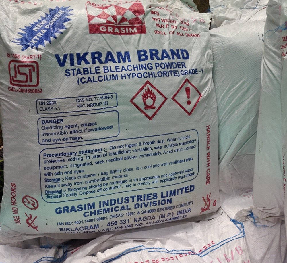 VIKRAM BLEACHING POWDER, Packaging Size: 25 Kg