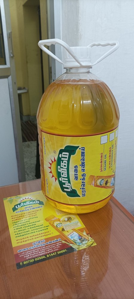Poorvigam Cold Pressed Refined Groundnut Oil Nature Fresh, Packaging Size: 5 litre, Speciality: Low Cholestrol