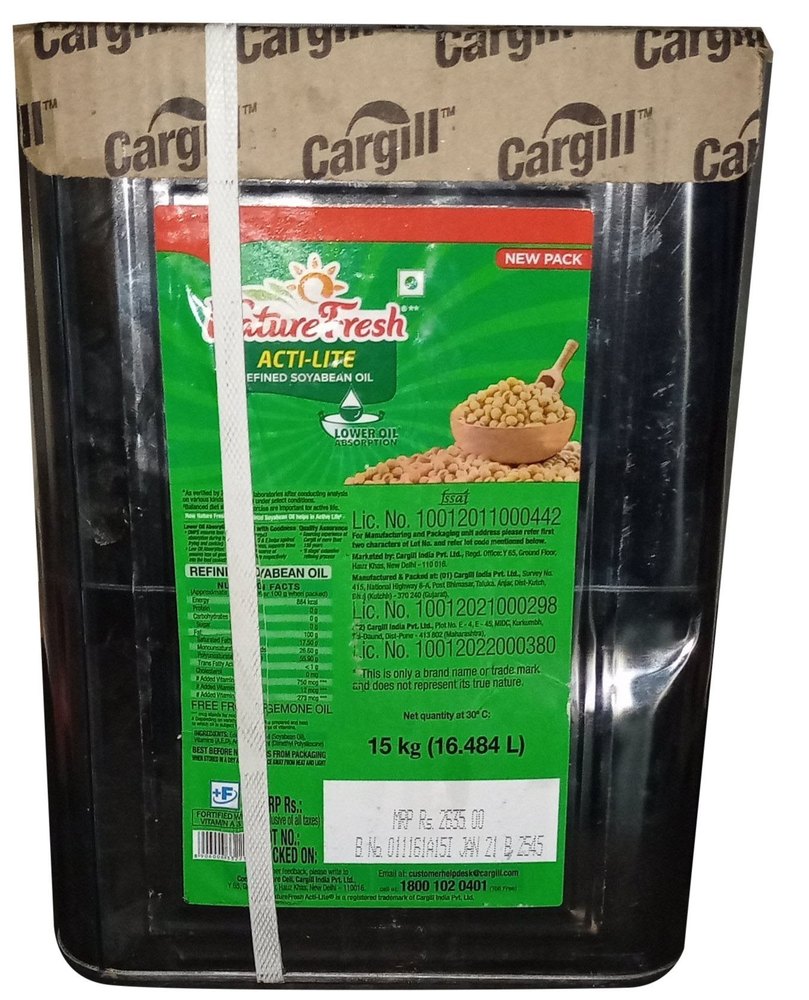 15 Kg Nature Fresh Refined Soyabean Oil, Packaging Type: Tin, Speciality: Low Cholestrol