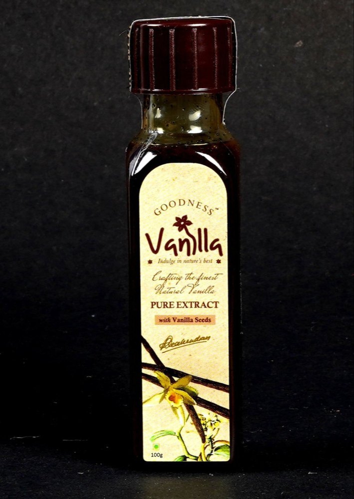 100g Goodness Vanilla Extract, For Use In Making Cake, Ice-cream, Packaging Type: Bottle