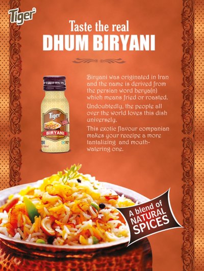 Tiger Biryani Culinary Essences